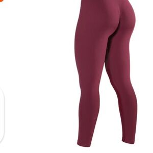 Women's Burgundy Leggings